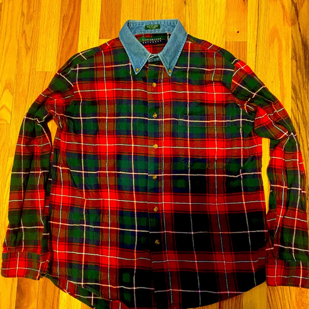Outdoor Flannel denim color